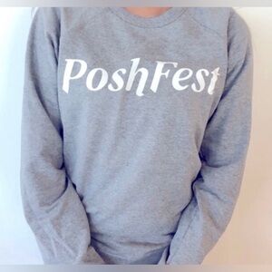 Poshfest Gray Pull Over Sweatshirt